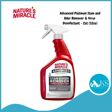 Nature's Miracle Advanced Platinum Stain and Odor Remover & Virus Disinfectant - Cat (32oz)
