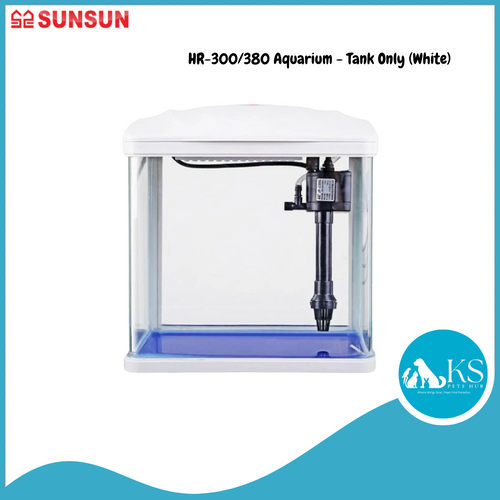 SUNSUN HR-300/380 Aquarium - Tank Only (White) Fish & Aquatic