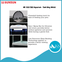 Load image into Gallery viewer, SUNSUN HR-300/380 Aquarium - Tank Only (White) Fish &amp; Aquatic