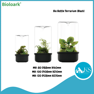 BIOLOARK - Bio Bottle Terrarium (MH-80/100/120) (Black/White)