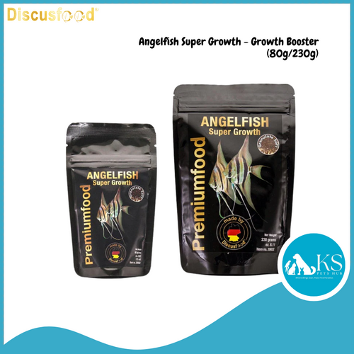 DiscusFood Angelfish Super Growth - Growth Booster (80g/230g) Fish Feed