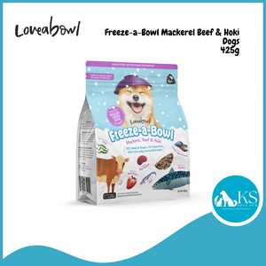 Loveabowl Freeze-a-Bowl Mackerel, Beef & Hoki for Dogs 140g/ 425g