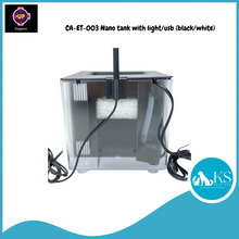 Load image into Gallery viewer, UP AQUA CA-ET-003 Nano tank with light/usb (Black/White) Fish &amp; Aquatic