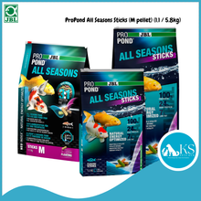 Load image into Gallery viewer, JBL ProPond All Seasons Sticks (M pellet) (1.1 / 5.8kg) Koi Pond Fish &amp; Aquatic