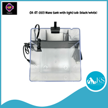 Load image into Gallery viewer, UP AQUA CA-ET-003 Nano tank with light/usb (Black/White) Fish &amp; Aquatic