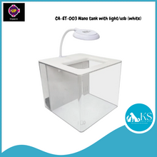 Load image into Gallery viewer, UP AQUA CA-ET-003 Nano tank with light/usb (Black/White) Fish &amp; Aquatic