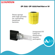 Load image into Gallery viewer, SUNSUN CPF-2500 / CPF-10000 Pond Filters w/ UV Fish &amp; Aquatic