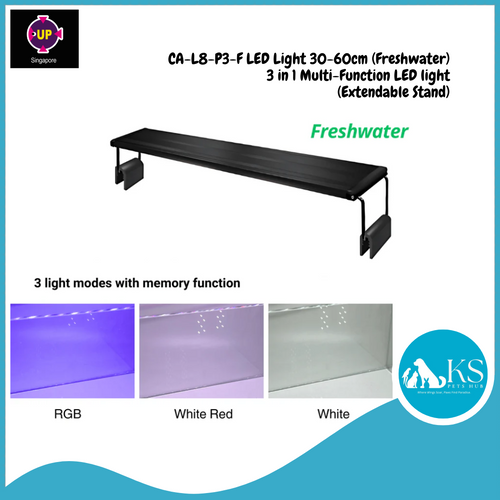 UP AQUA CA-L8-P3-F LED Light 30-60cm (Freshwater) Fish & Aquatic