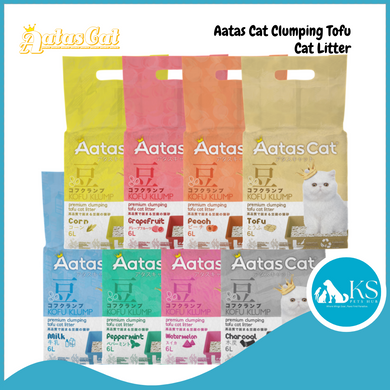 Aatas Cat Clumping Tofu Cat Litter Assorted 6L Kofu Klump Cat Litter