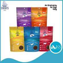 Load image into Gallery viewer, [ DOG ] Straits Pets Air Dried Meaty Jerky 100g - 5 Flavors Dog Treats - Chicken Lamb Beef Fish Duck