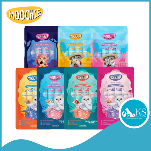 Moochie Cat Fairy Puree Assorted Flavors 5 x 15g