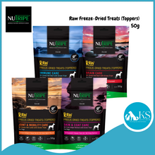 Load image into Gallery viewer, Nutripe Raw Freeze Dried Treats (Toppers) For Dogs 50g - 4 Care Range Dog Treats