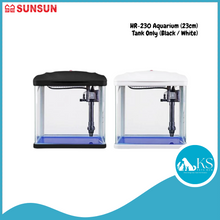 Load image into Gallery viewer, SUNSUN HR-230 Aquarium (23cm) - Tank Only (Black / White) Fish &amp; Aquatic