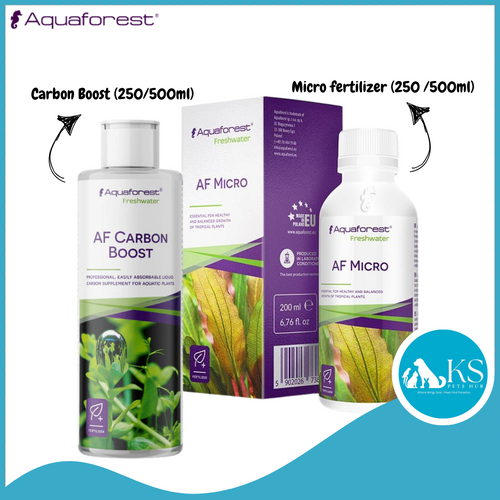 Aquaforest Micro fertilizer (250 /500ml) / Carbon Boost (250/500ml) Fish & Aquatic