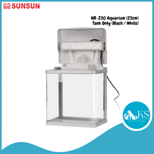 Load image into Gallery viewer, SUNSUN HR-230 Aquarium (23cm) - Tank Only (Black / White) Fish &amp; Aquatic
