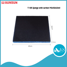 Load image into Gallery viewer, SUNSUN T-105 Sponge with carbon (40x50x2cm) Fish &amp; Aquatic