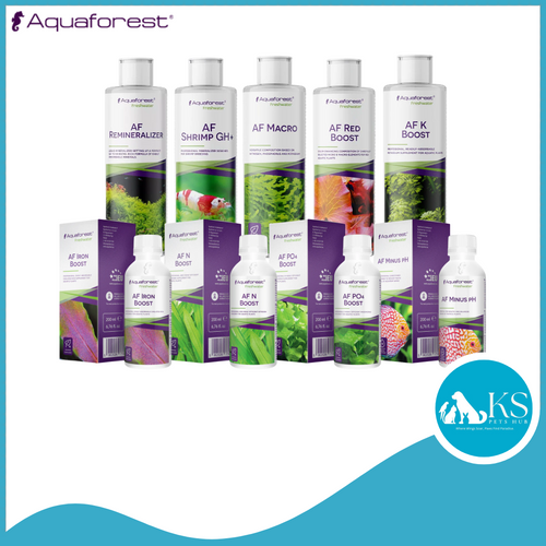 Aquaforest Remineralizer/Shrimp GH+/Macro/Red Boost fertilizer/Iron Boost/K Boost/N Boost/PO4 Boost fertilizer/Minus PH Fish & Aquatic