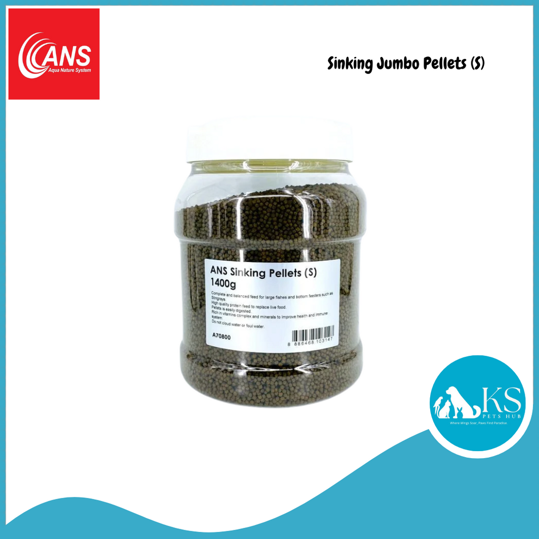 ANS Sinking Jumbo Pellets (S/M/L) Fish & Aquatic