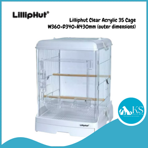 Liliphut Bird Cage White 35 Acrylic