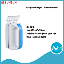 Load image into Gallery viewer, SUNSUN AS Aquarium Magnet Cleaner with Blade Fish &amp; Aquatic ( 5 Sizes)