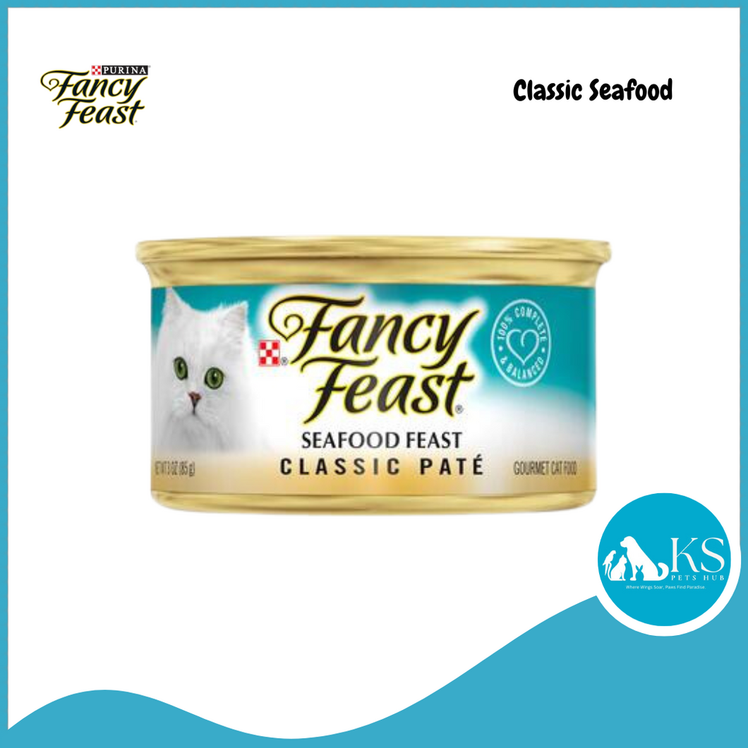 Purina Fancy Feast Cat Canned Food 85g x 24 cans - Assorted Flavors (No Mix)