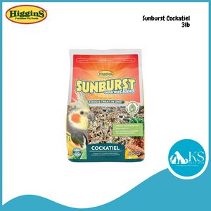 Higgins Sunburst Parakeet 2lb/ Conure 3lb / Cockatiel 3lb/ Parrot 3lb/ Macaw 3lb Bird Feed