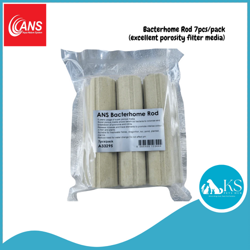 ANS Bacterhome Rod 7pcs/pack (excellent porosity filter media) Fish & Aquatic