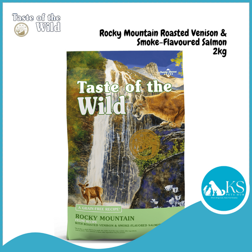 Taste of The Wild Rocky Mountain Feline Cat Recipe with Roasted Venison & Smoke-Flavored Salmon 2kg Cat Feed