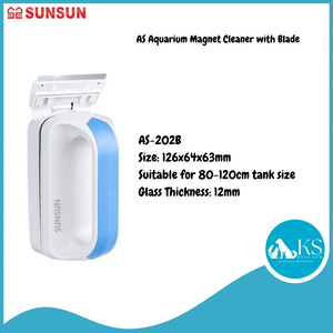 SUNSUN AS Aquarium Magnet Cleaner with Blade Fish & Aquatic ( 5 Sizes)