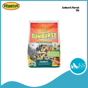 Higgins Sunburst Parakeet 2lb/ Conure 3lb / Cockatiel 3lb/ Parrot 3lb/ Macaw 3lb Bird Feed