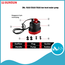 Load image into Gallery viewer, SUNSUN ZHL-1500/2500/3500 Low Level Water Pump Fish &amp; Aquatic