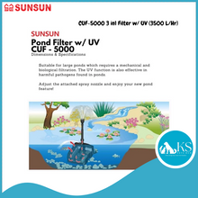 Load image into Gallery viewer, SUNSUN CUF-5000 3 in1 Filter w/ UV (3500 L/Hr) Fish &amp; Aquatic