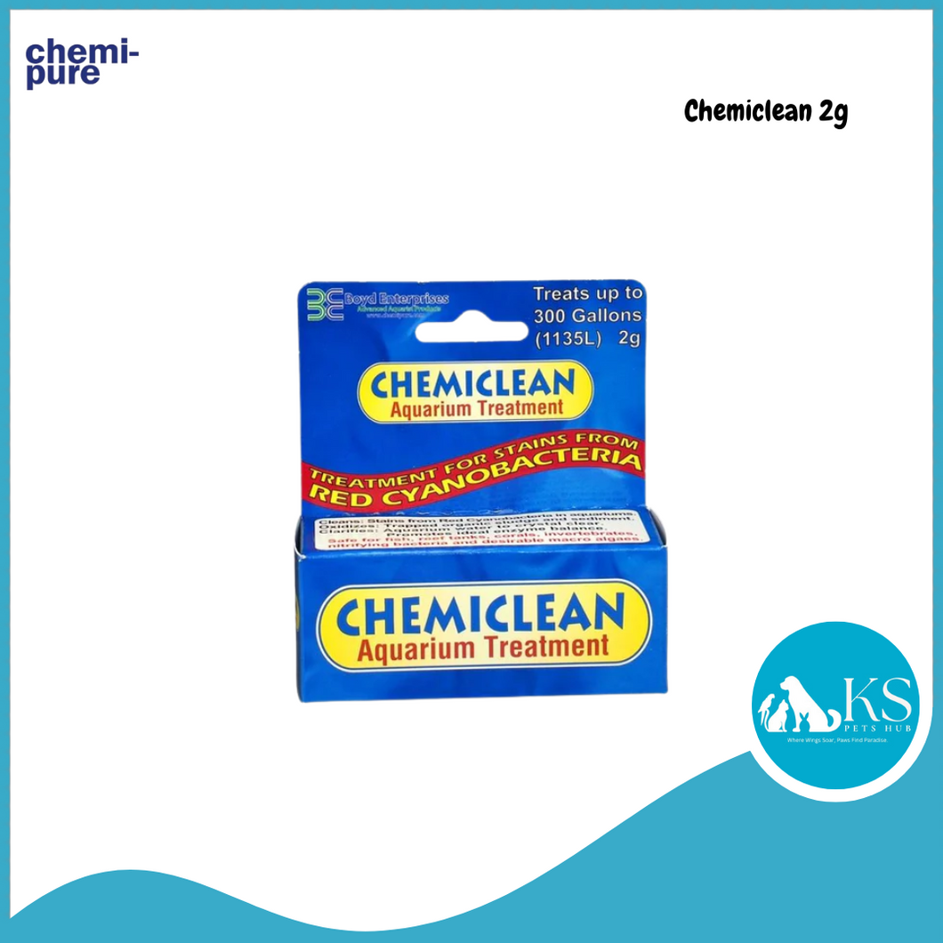 BOYD ChemiPure Chemiclean (clears cynobacteria algae) Blue 2g / Red 6g Fish & Aquatic