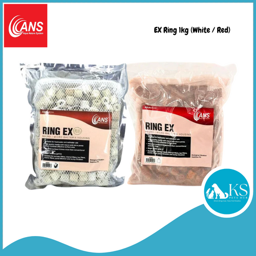 ANS Ex Ring Plus 1kg White / Red Fish & Aquatic