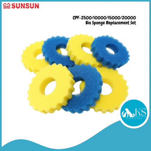 SUNSUN CPF-2500/10000/15000/20000 Bio Sponge Replacement Set Fish & Aquatic