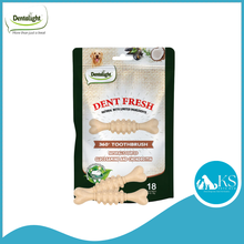 Load image into Gallery viewer, Dentalight Dent Fresh 360 Toothbrush Antioxidant Dog Treats x 18s 150g