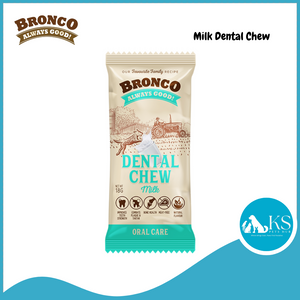 Bronco Dental Chew Assorted Flavors Blueberry / Banana / Peanut Butter / Cranberry / Mint / Milk