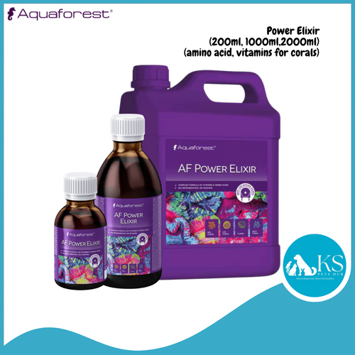 Aquaforest Power Elixir (200ml, 1000ml,2000ml) (amino acid, vitamins for corals) Fish & Aquatic