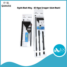 Load image into Gallery viewer, QANVEE - Stylish Black Alloy - Algae Scrapper - Nano Q (40cm Reach) / Q3 (66cm Reach) Fish &amp; Aquatic