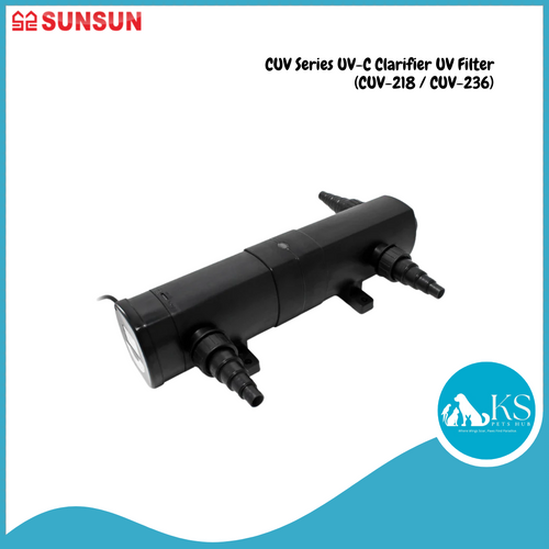 SUNSUN CUV Series UV-C Clarifier UV Filter (CUV-218 / CUV-236) Fish & Aquatic