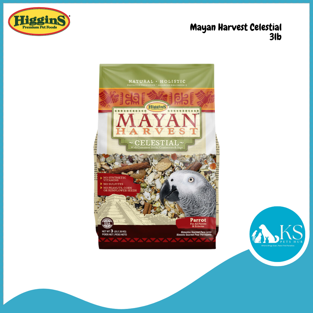 HigginS Mayan Harvest Celestial 3lb / Tikal 3lb / Yucatan 3lb Parrot Bird Feed