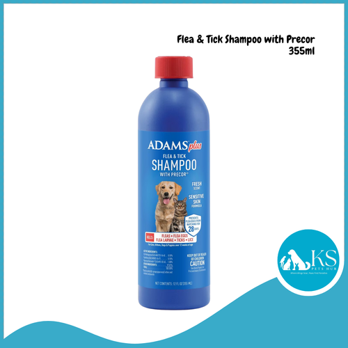 ADAMS Plus Flea & Tick Shampoo with Precor 355ml Cats & Dogs