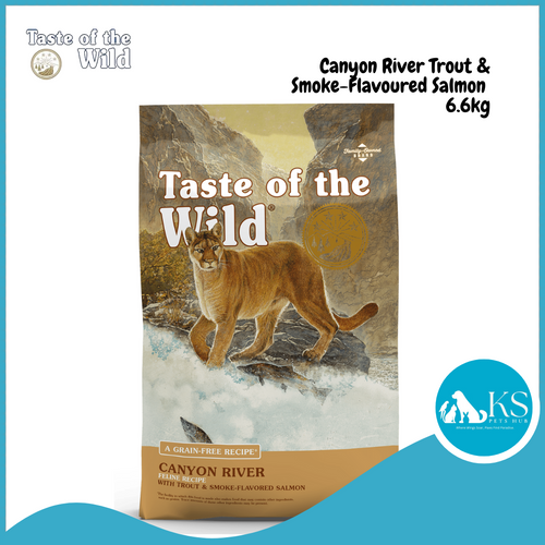 Taste Of the Wild Canyon River Feline Cat Trout & Smoked Salmon 6.6kg Cat feed