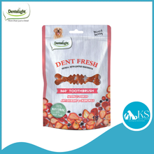 Load image into Gallery viewer, Dentalight Dent Fresh 360 Toothbrush Antioxidant Dog Treats x 18s 150g