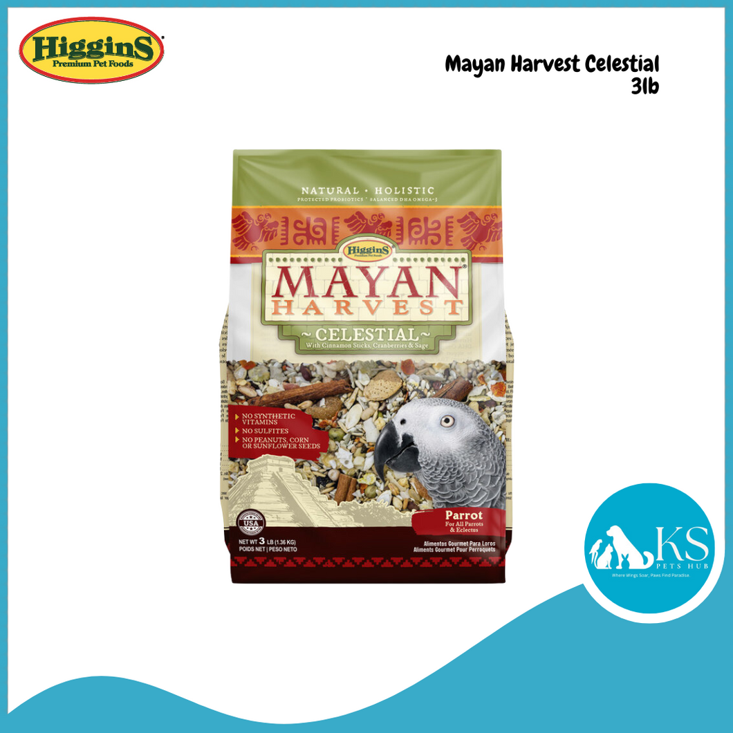 HigginS Mayan Harvest Celestial 3lb Parrot Bird Feed