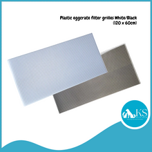 Load image into Gallery viewer, NF Plastic eggcrate filter grilles White/Black (120 x 60cm) Fish &amp; Aquatic