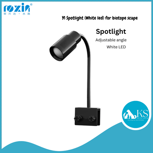 ROXIN Y1 Spotlight (White led) For Biotope cape Fish & Aquatic