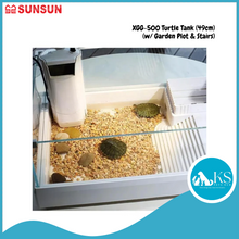 Load image into Gallery viewer, SUNSUN XGG-500 Turtle Tank (49cm) (w/ Garden Plot &amp; Stairs) Fish &amp; Aquatic