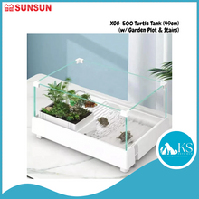 Load image into Gallery viewer, SUNSUN XGG-500 Turtle Tank (49cm) (w/ Garden Plot &amp; Stairs) Fish &amp; Aquatic