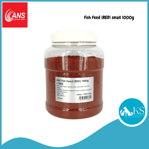 ANS Fish Feed (RED) small 1000g Fish & Aquatic